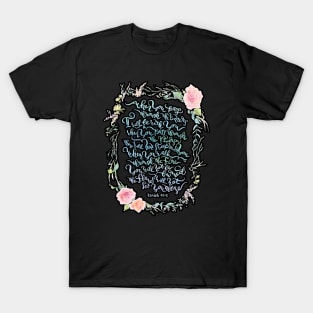 I Will Be With You - Isaiah 43:2 / Black T-Shirt